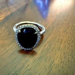 PANDORA Glamorous Legacy Black Spinel Ring